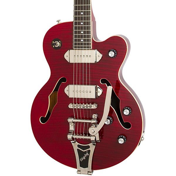Epiphone Wildkat Bigsby Hollowbody Electric Guitar Wine Red
