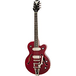 Open Box Epiphone Wildkat Semi-Hollowbody Electric Guitar with Bigsby Level 2 Antique Natural, Chrome 888366004029