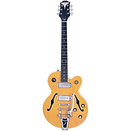 Epiphone Wildkat Bigsby Hollowbody Electric Guitar Antique Natural Chrome