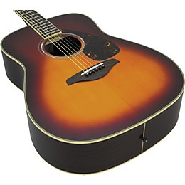 Open Box Yamaha FG735S Folk Acoustic Guitar Vintage Cherry