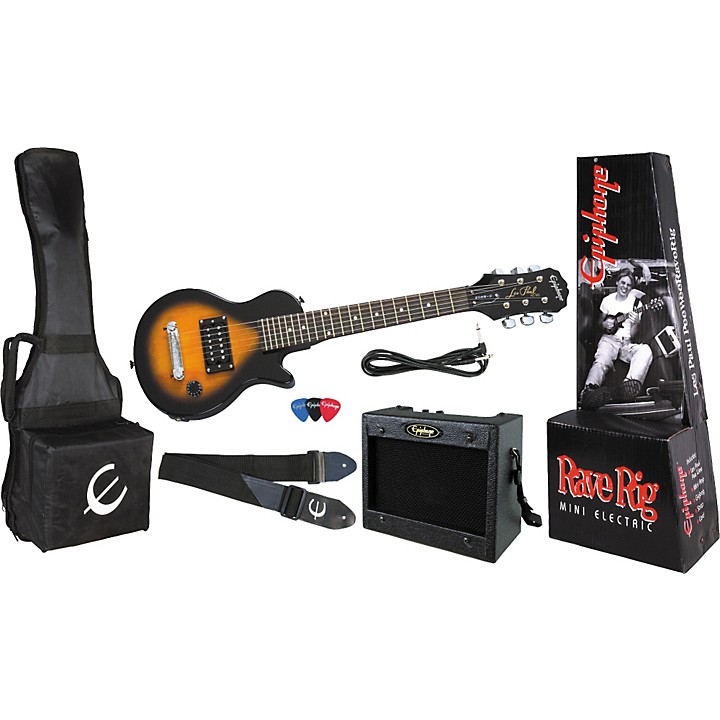 Epiphone PeeWeeエピフォン レスポールミニギター　gibson Epiphone Les Paul PeeWee RaveRig Package Vintage Sunburst