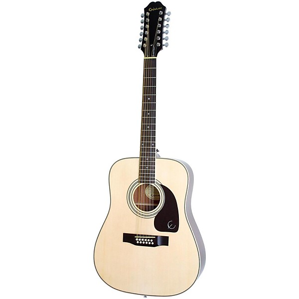 Open Box Epiphone DR-212 12-String Acoustic Guitar Level 1 Natural Chrome Hardware