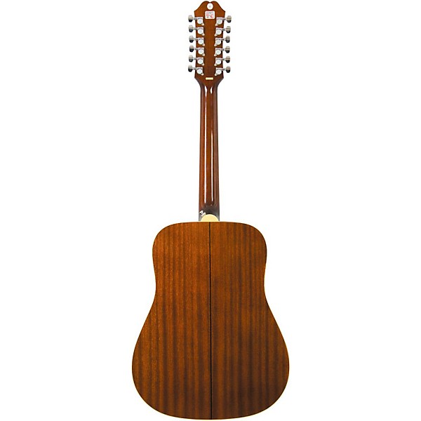 Open Box Epiphone DR-212 12-String Acoustic Guitar Level 1 Natural Chrome Hardware