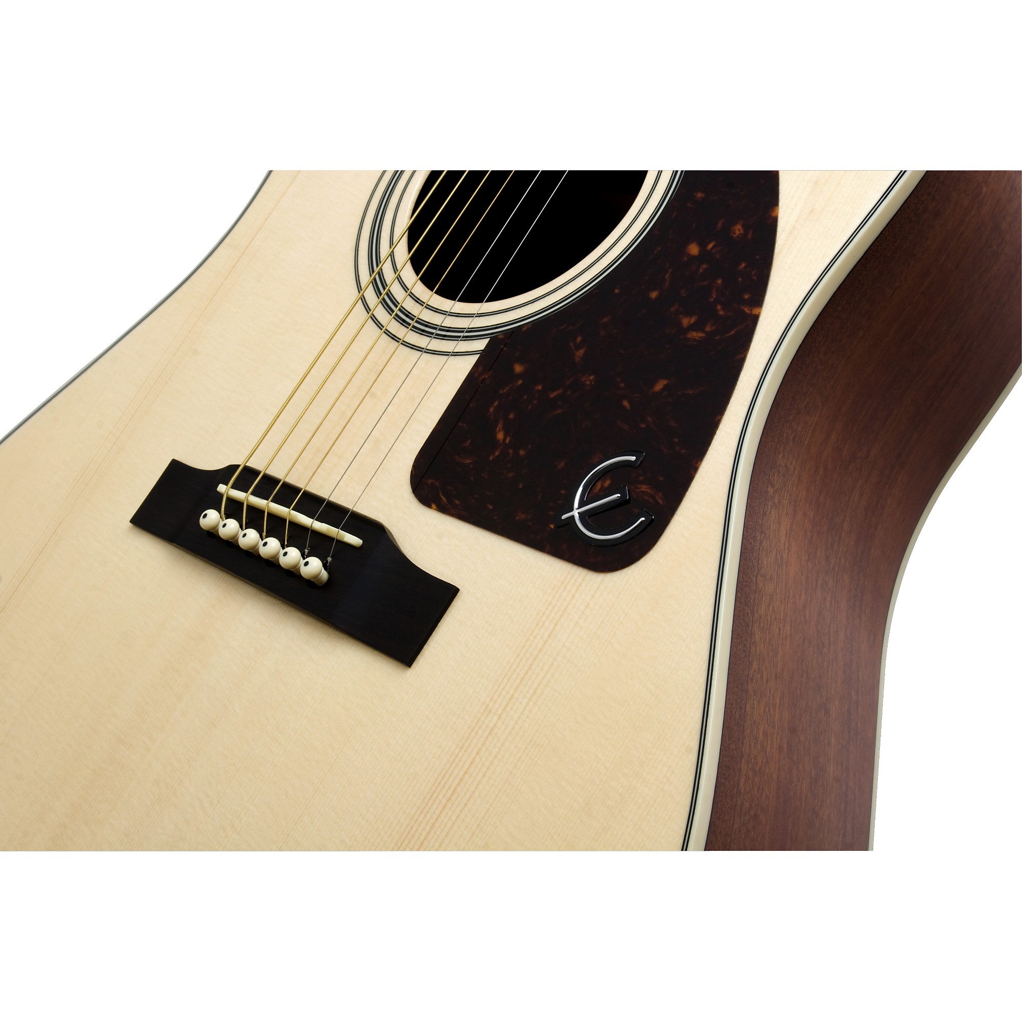 100%正規品 Acoustic AJ-200S Epiphone Box Open Guitar Chrome Natural ギター