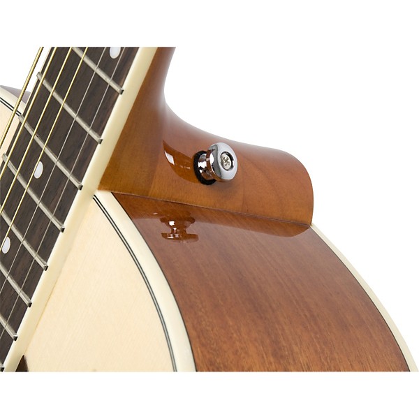 Open Box Epiphone AJ-200S Acoustic Guitar Natural Chrome