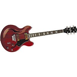 VOX Virage Double-Cut Semi-Hollowbody Electric Guitar Deep Cherry
