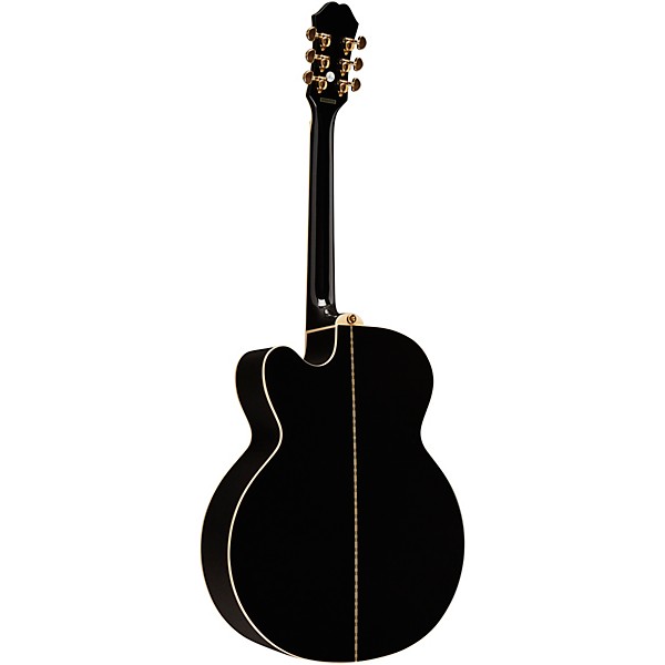 Open Box Epiphone EJ-200SCE Acoustic-Electric Guitar Level 2 Black 888366062777