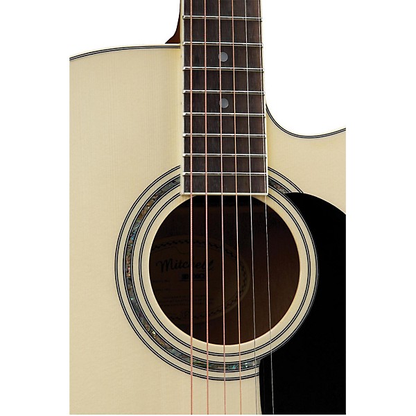 Open Box Mitchell MD100CE Dreadnought Cutaway Acoustic-Electric Guitar Level 1 Natural