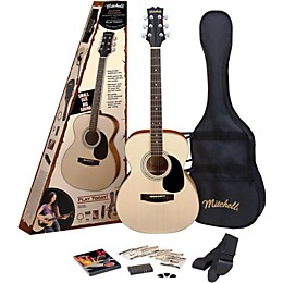 Open Box Mitchell MO100SPK Folk Acoustic Guitar Pack Level 1 Natural