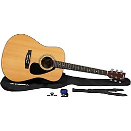 Open Box Yamaha GigMaker Deluxe Acoustic Guitar Pack Level 2 Natural 197881128319