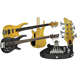 Rogue LX408 Custom 8-String Bass Transparent Black