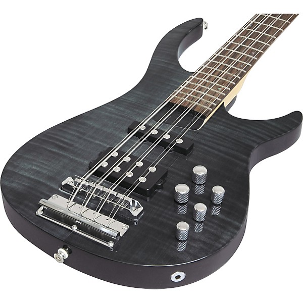 Rogue LX408 Custom 8-String Bass Transparent Black