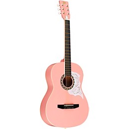 Open Box Rogue Starter Acoustic Guitar Level 2 Pink 190839754134