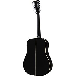 Rogue Herringbone 12-String Acoustic Guitar Black | Guitar Center