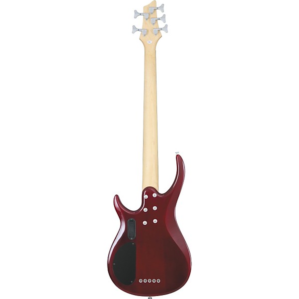 Rogue LX405 Pro 5-String Bass Liquid Red Quilt