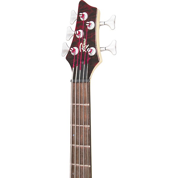 Rogue LX405 Pro 5-String Bass Liquid Red Quilt