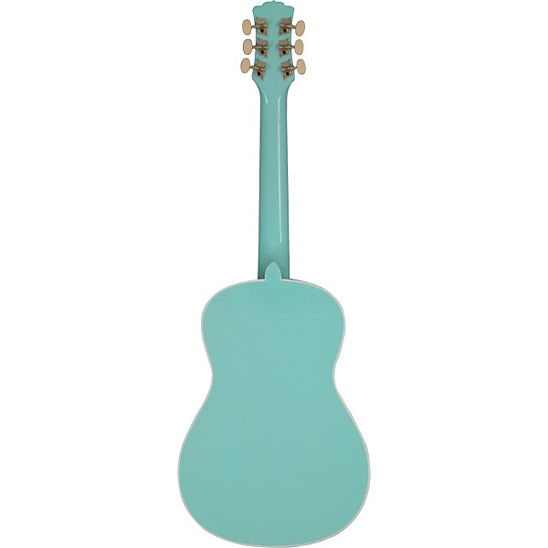 Luna Aurora Series Aqua Splash Mermaid Mini Acoustic Guitar