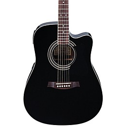 Open Box Ibanez V70CE Acoustic-Electric Guitar Level 2 Black 190839273802