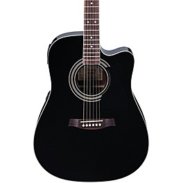 Ibanez V70CE Dreadnought Acoustic-Electric Guitar Black Ibanez V70CE Dreadnought Acoustic-Electric Guitar Black