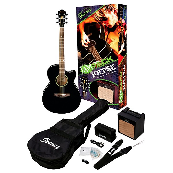 Open Box Ibanez IJAE5 JamPack Jolt/SE Acoustic-Electric Guitar