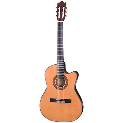 Ibanez Ga Series Ga5tce Thinline Classical Acoustic-Electric Guitar Natural for sale