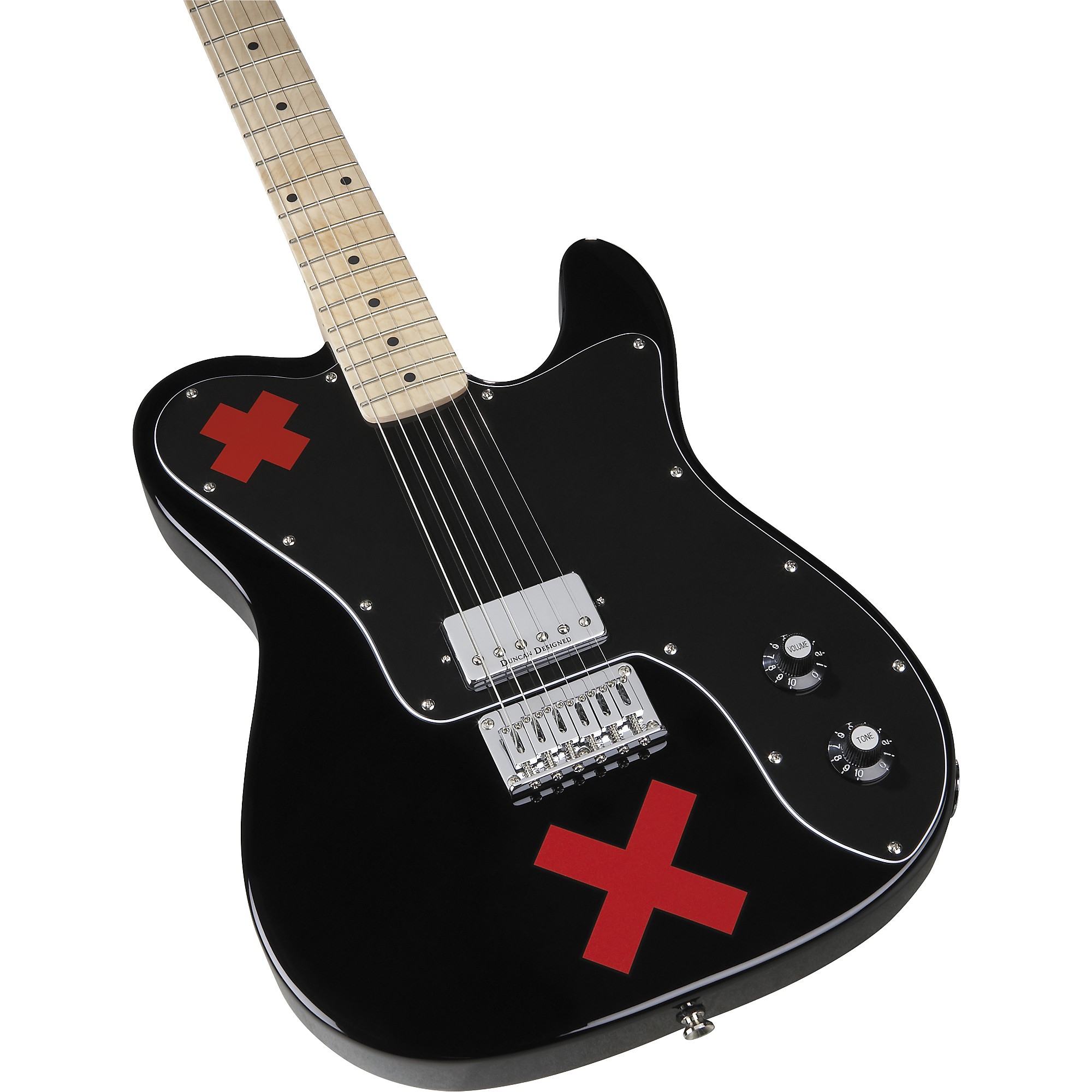 Squier Deryck Whibley Telecaster Electric Guitar Black | Guitar Center