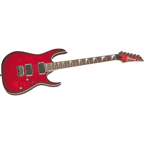Ibanez RG3EXQM1 Quilted Maple Top Electric Guitar Transparent Red Sunburst
