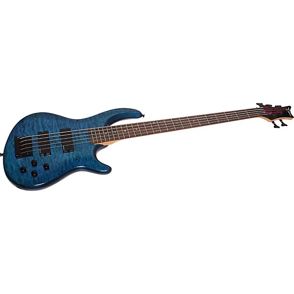 Dean Edge Q5 Quilted 5-String Bass Blue