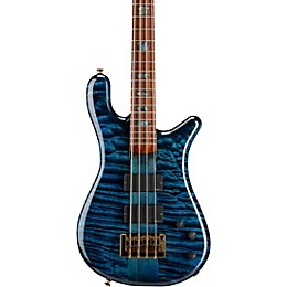 Spector USA NS-4 Black and Blue Gloss Bass Guitar Black and Blue Clear Gloss