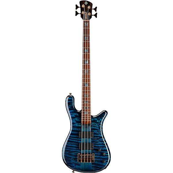 Platinum Spector USA NS-4 Black and Blue Gloss Bass Guitar