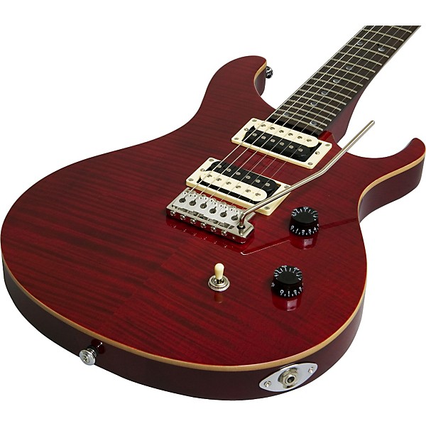 PRS SE Custom 24 Electric Guitar Black Cherry Rswd Frtbrd