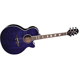 Jasmine ES450C Quilt Top Acoustic-Electric Guitar Blue
