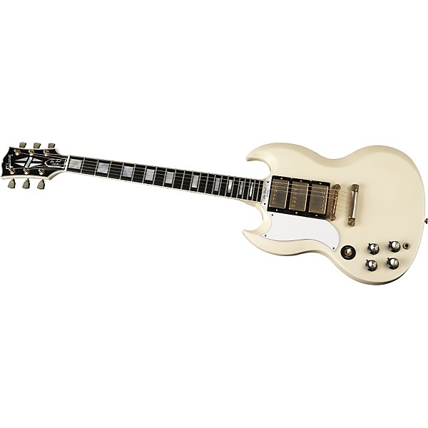 Platinum Gibson Custom Classic White | Guitar Center