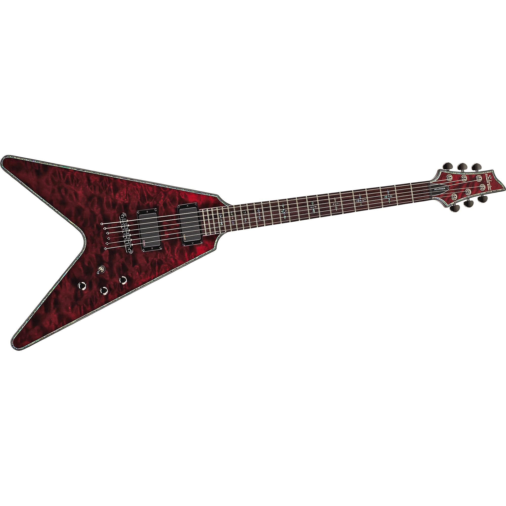 Schecter Guitar Research Hellraiser V-1 Electric Guitar Black Cherry