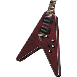 Schecter Diamond Series V-1 FR ブラック　美品！ 即納可能/中古品】SCHECTER(シェクター) USA V-1 Quilted Maple