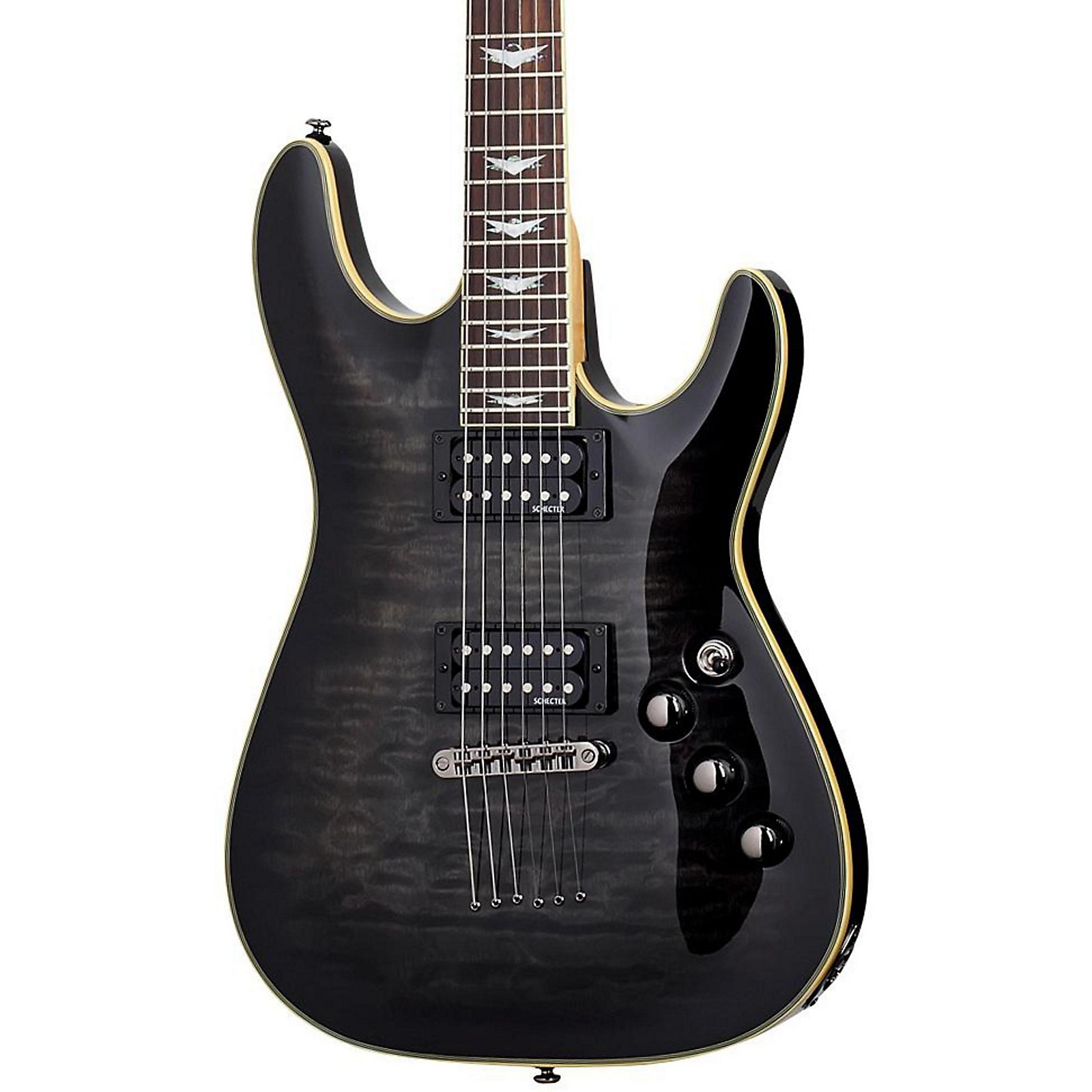 Schecter Guitar Research Omen Extreme-6 Electric Guitar See-Thru 