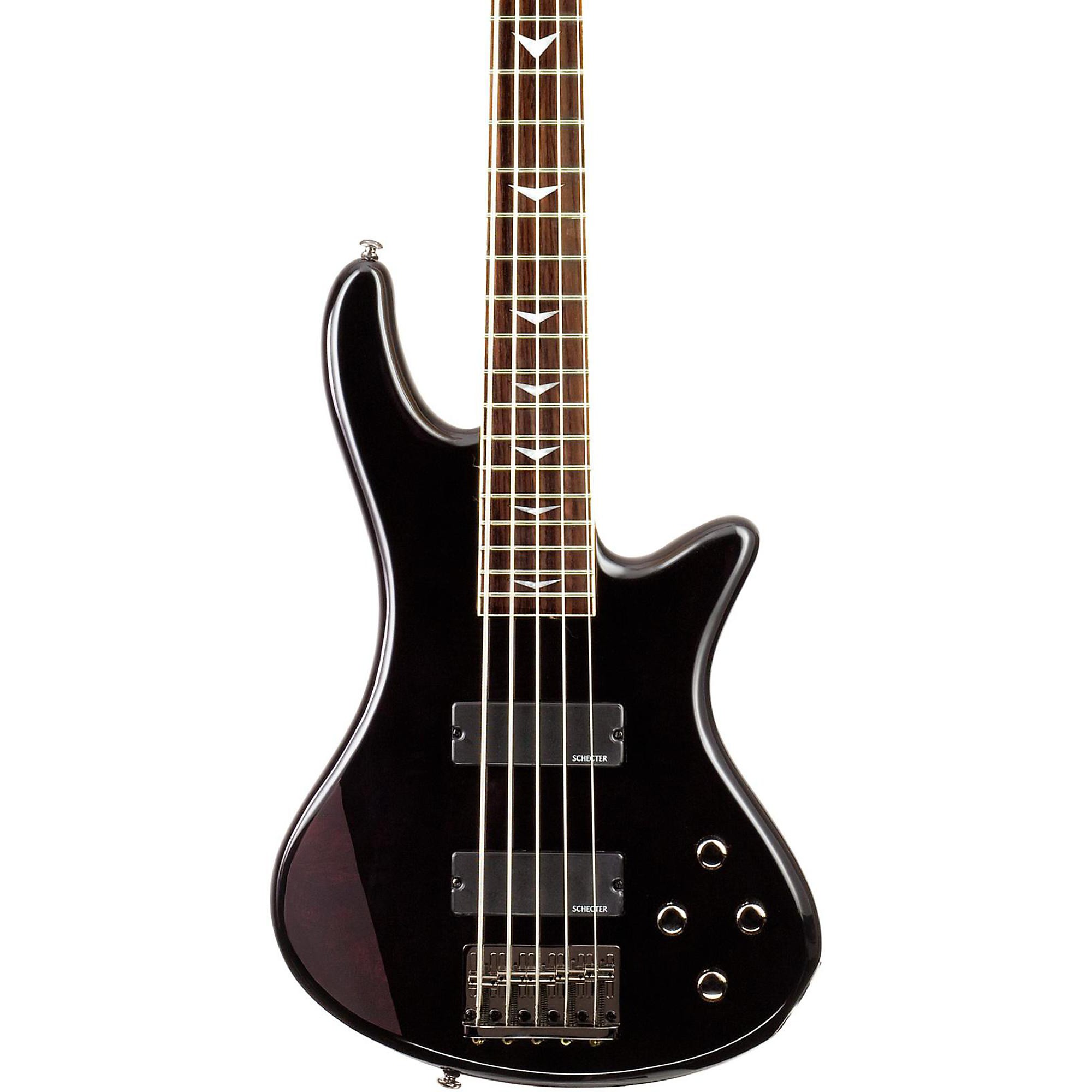 Schecter Guitar Research Stiletto Extreme-5 5-String Bass Guitar See-Thru  Black | Guitar Center