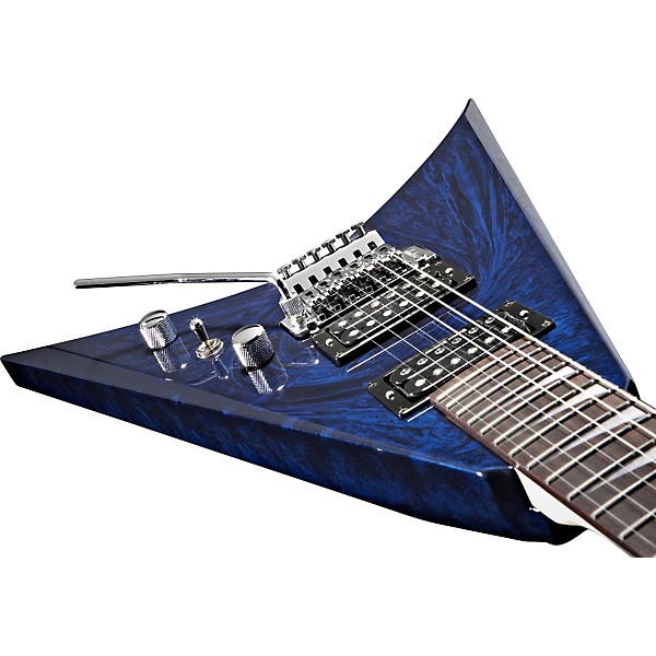 Jackson GHOST KVX10 Limited Edition Blue Ghost Flames King V