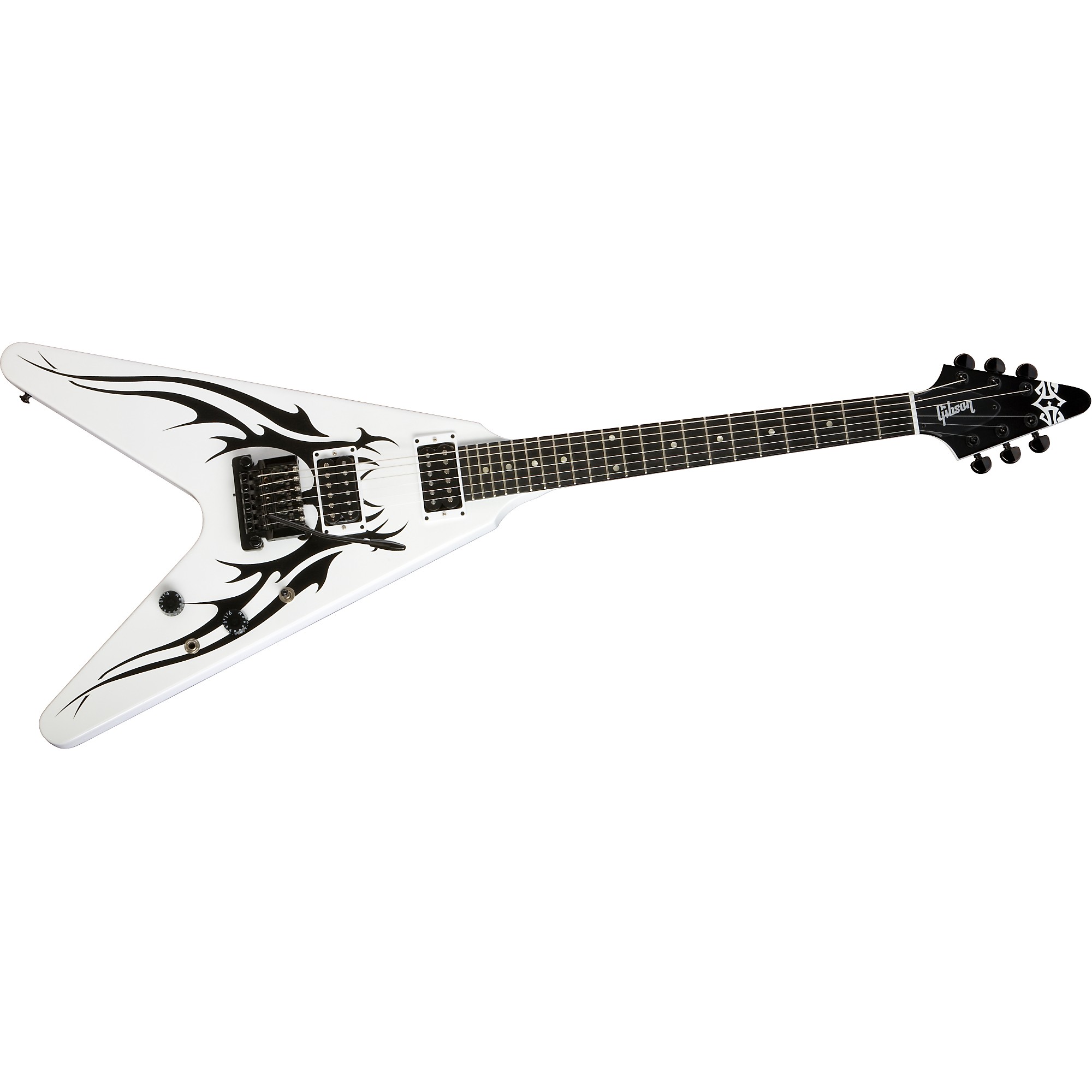☆MG8☆新品弦交換済 glassrootsフライングV ホワイト☆ Gibson Limited Run Tribal V Electric Guitar Satin White | Guitar