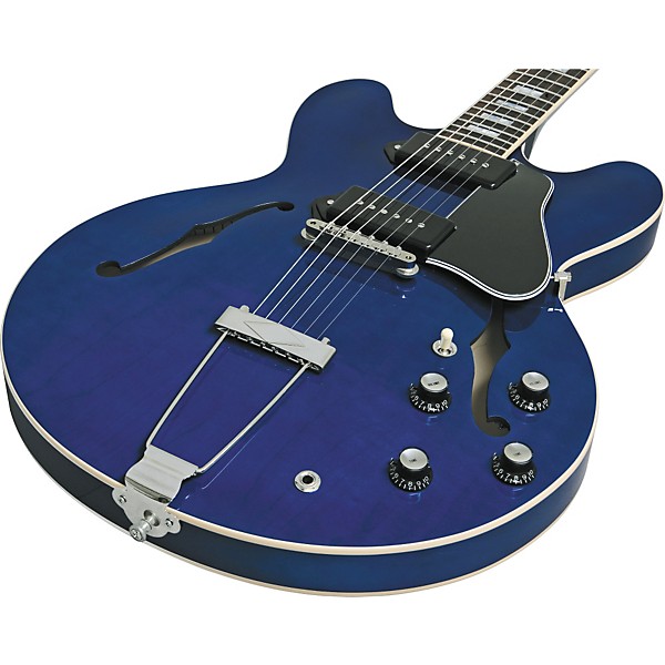Gibson ES-330L Electric Guitar Beale St. Blue | Guitar Center