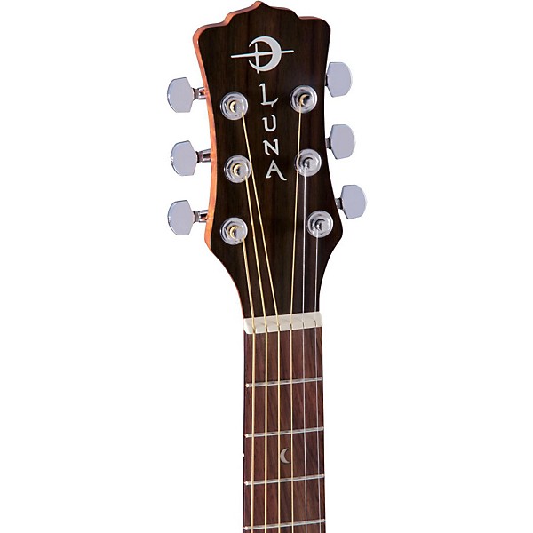 Luna Muse Safari Series Spruce 3/4 Dreadnought Travel Acoustic Guitar Natural