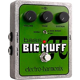 Electro-Harmonix XO Bass Big Muff PI Distortion Effects Pedal
