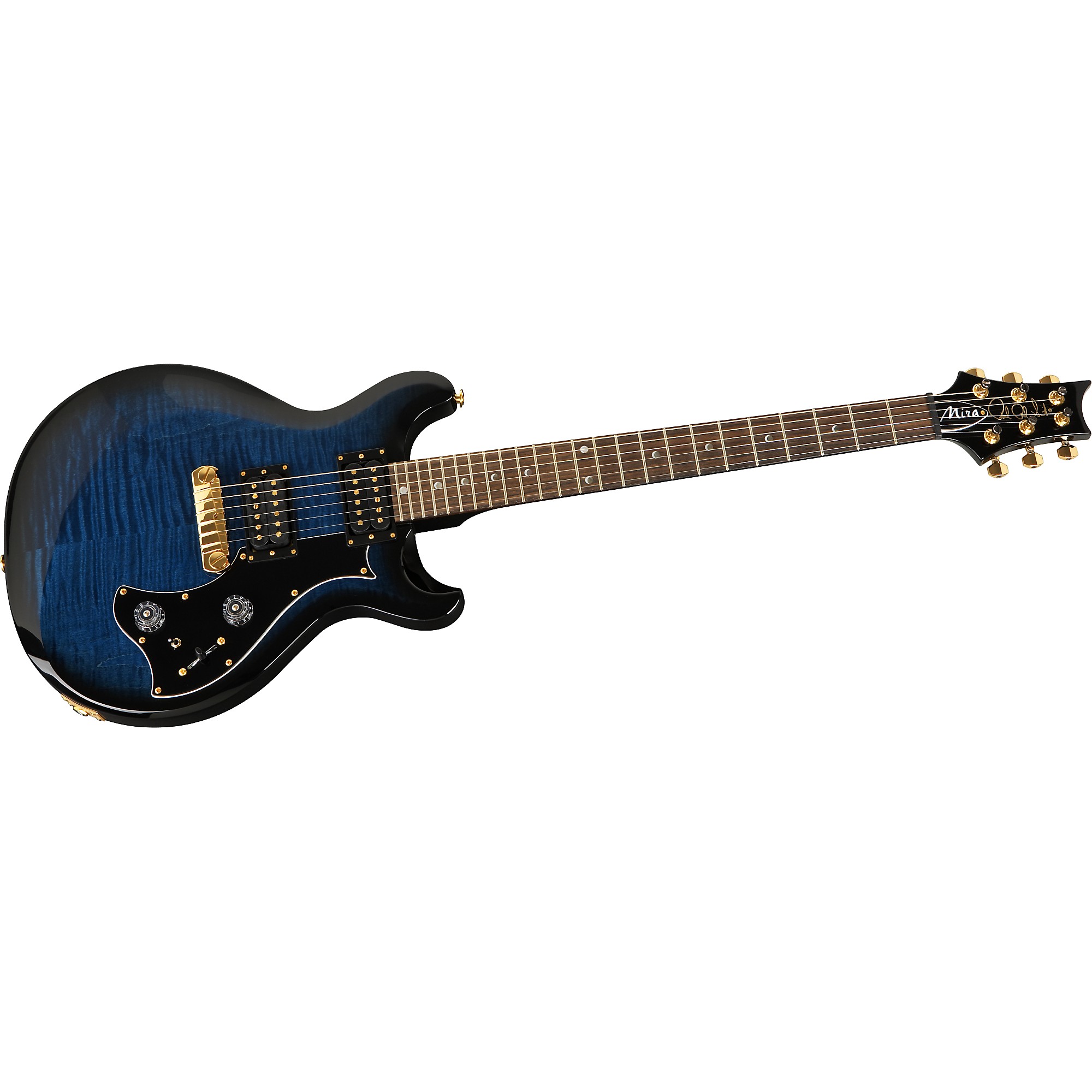 PRS Mira Flame Maple Top, Wide-Thin Neck with Moon Inlays and Gold