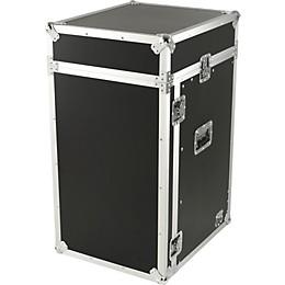 Road Ready RR11M16UC 11U Slant Rack, 16U Vertical Rack Black