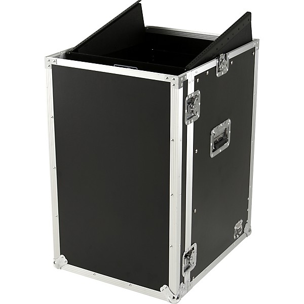 Road Ready RR11M16UC 11U Slant Rack, 16U Vertical Rack Black