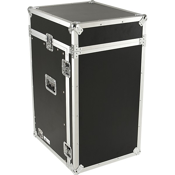 Road Ready RR11M16UC 11U Slant Rack, 16U Vertical Rack Black