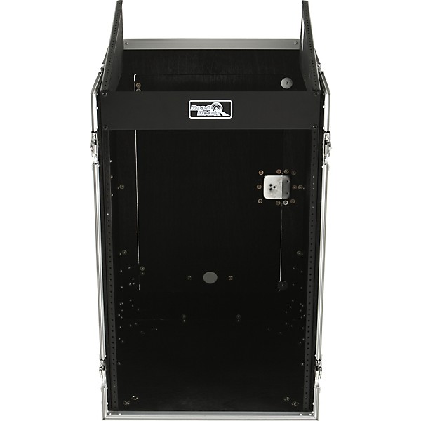 Road Ready RR11M16UC 11U Slant Rack, 16U Vertical Rack Black