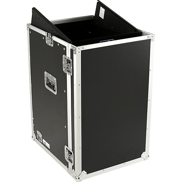 Road Ready RR11M16UC 11U Slant Rack, 16U Vertical Rack Black