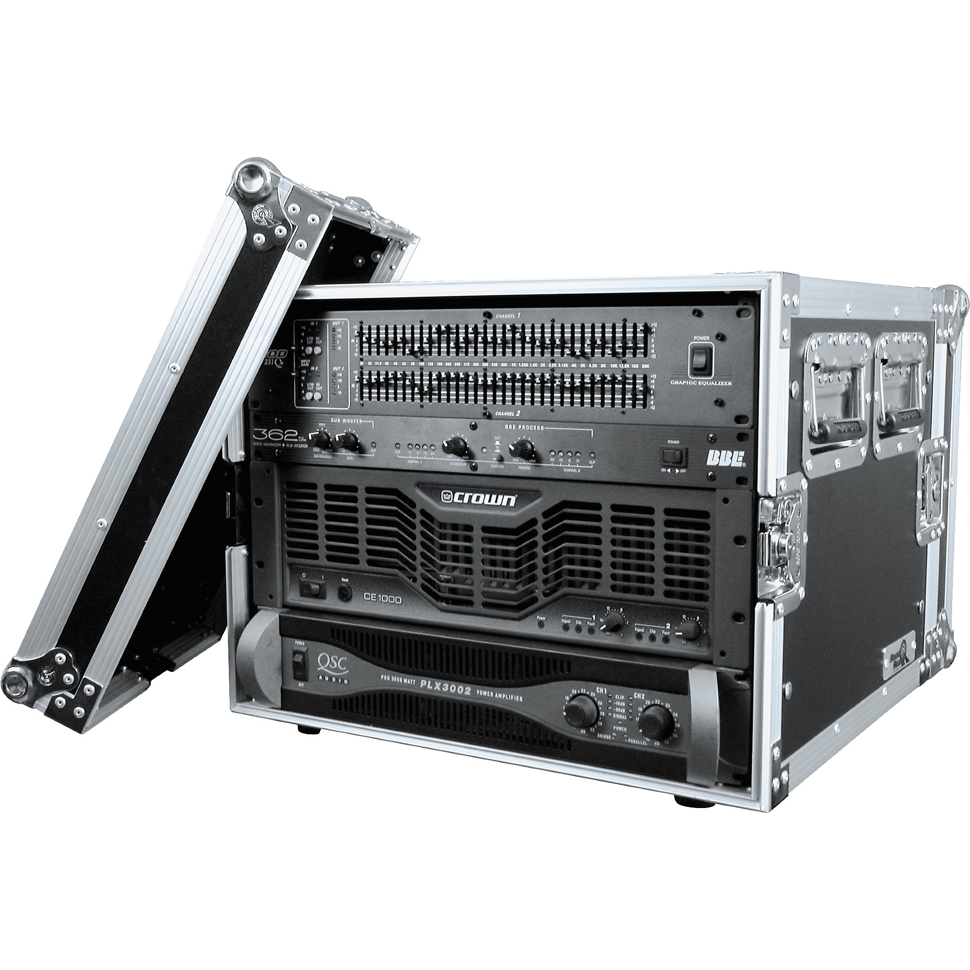 Road Ready RR4U-ED Deluxe Effect Rack Case Black 4U | Guitar Center