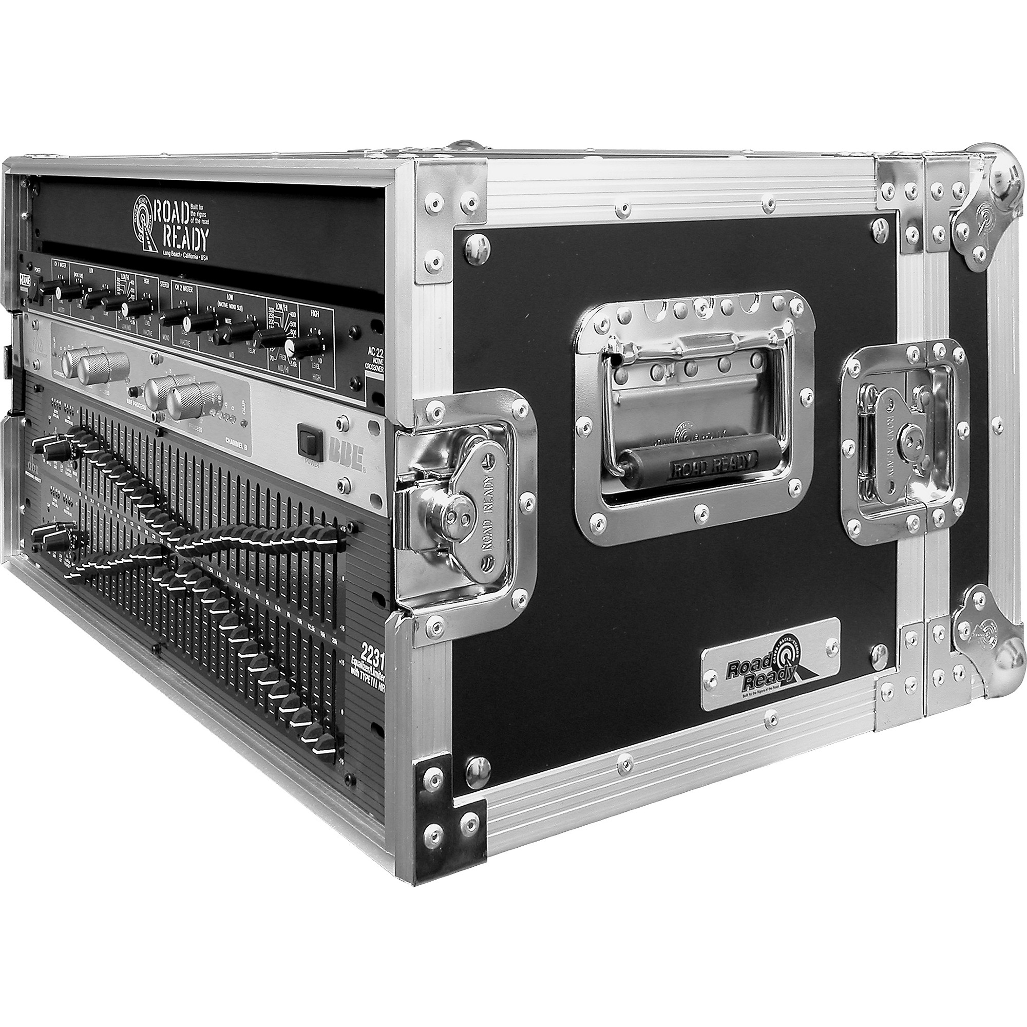 Road Ready RR4U-ED Deluxe Effect Rack Case Black 6U | Guitar Center